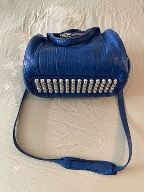 Alexander Wang Blue Studded Leather Crossbody